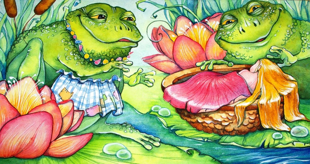 Андерсен Дюймовочка и Жабы