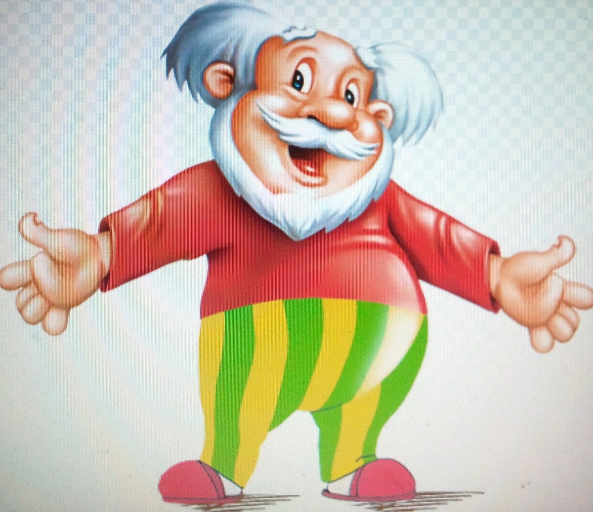 Старичок мультяшный