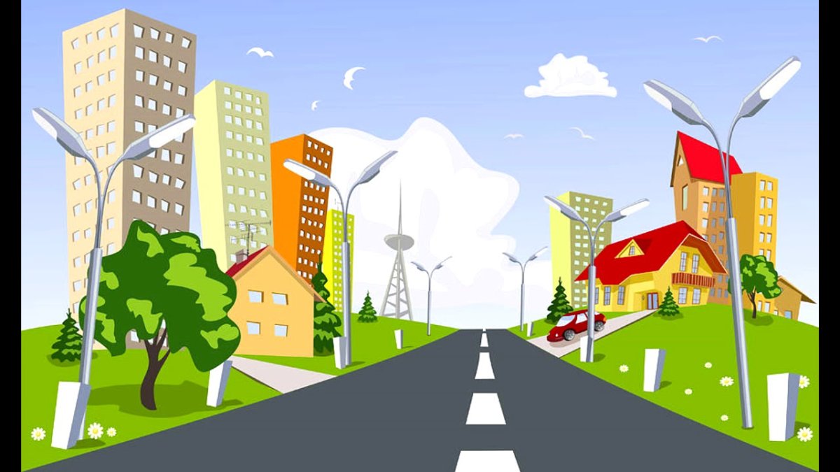 Мультяшный город