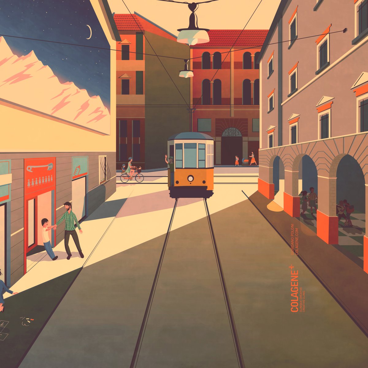 Нарисованный город