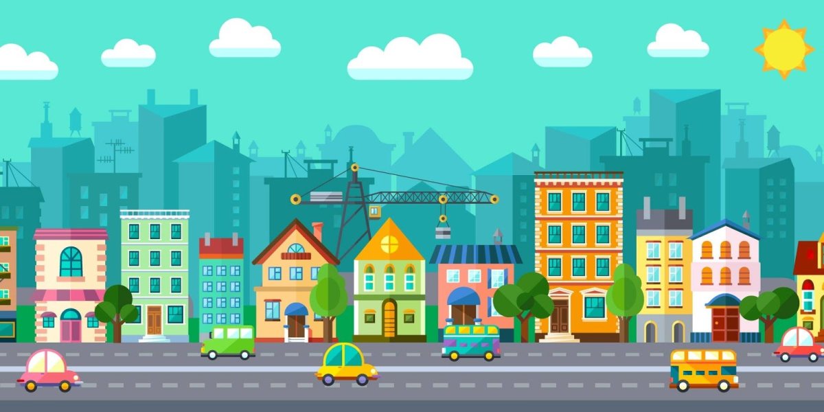 Изображение города для детей