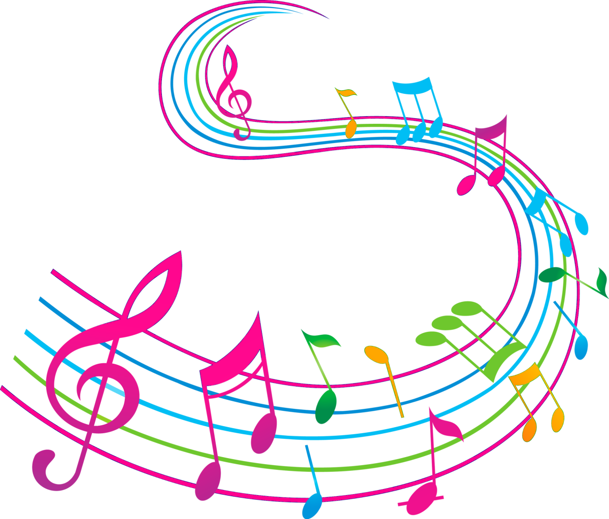 Нотки на прозрачном фоне