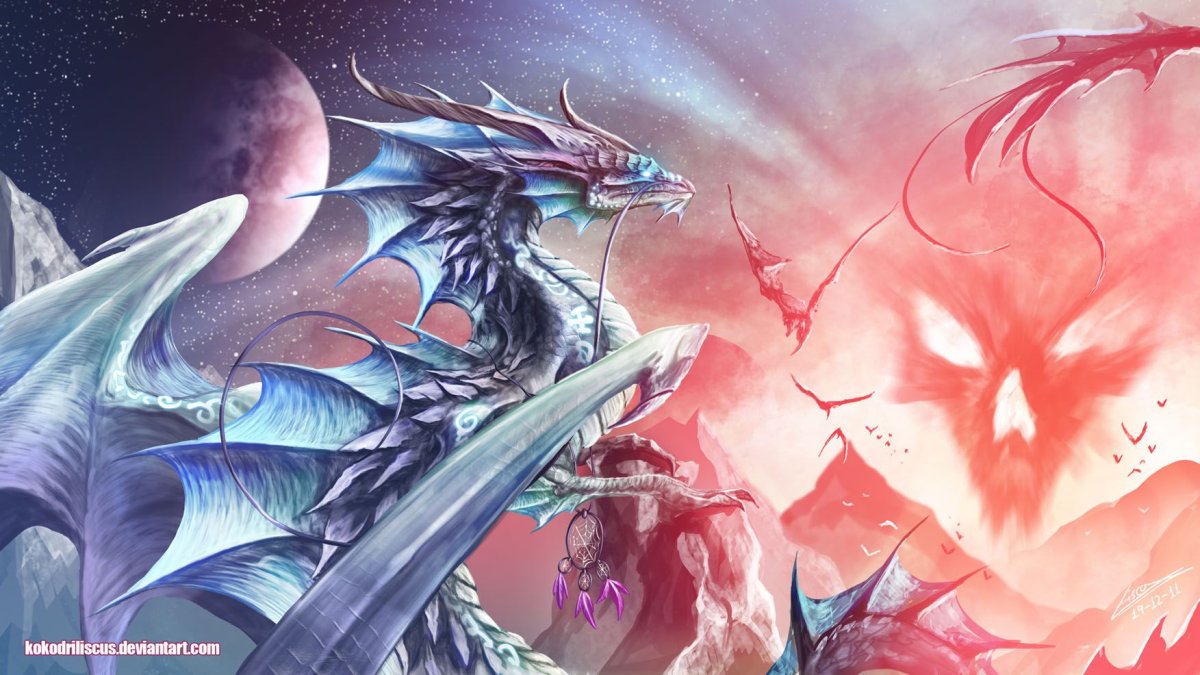 Старый дракон арт