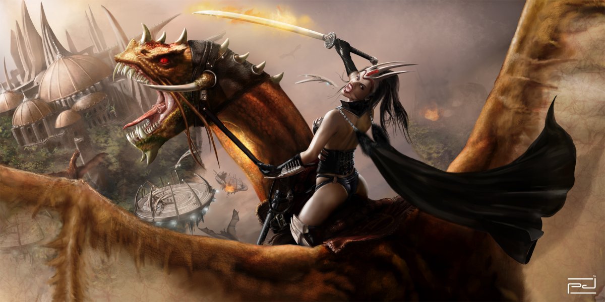 Красивый дракон