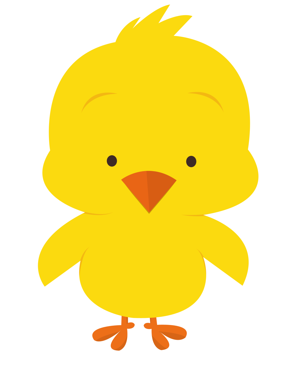 Трафарет цыпленка для аппликации