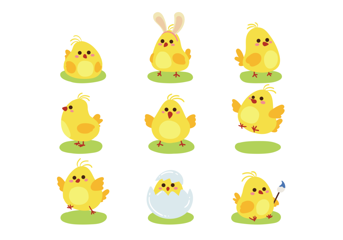 Цыпленок для детей цветные красивые