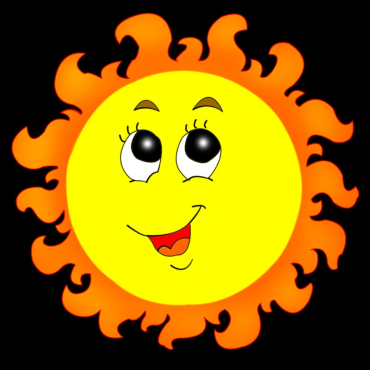 Солнце карточка для детей