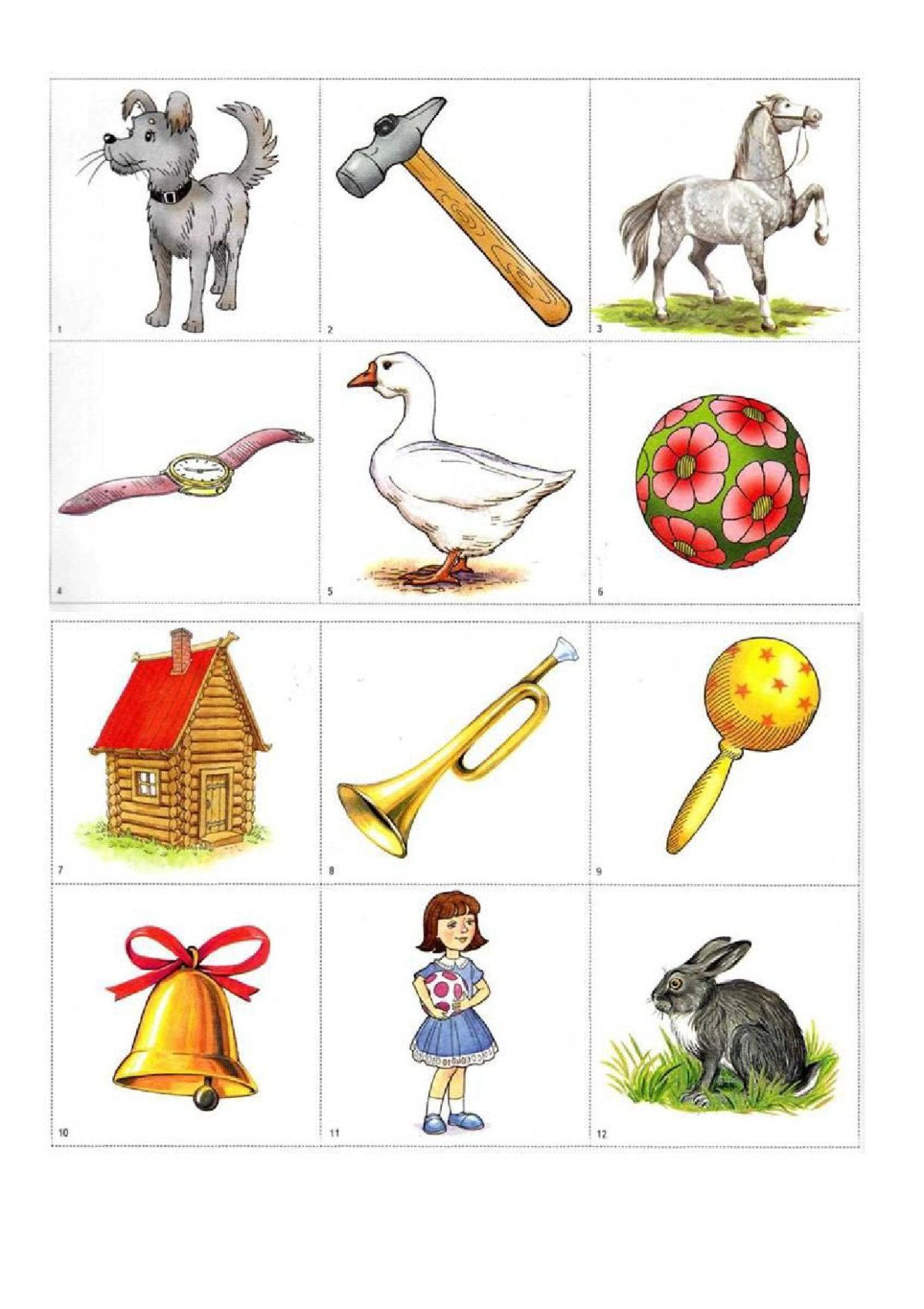 Предметные изображения для детей