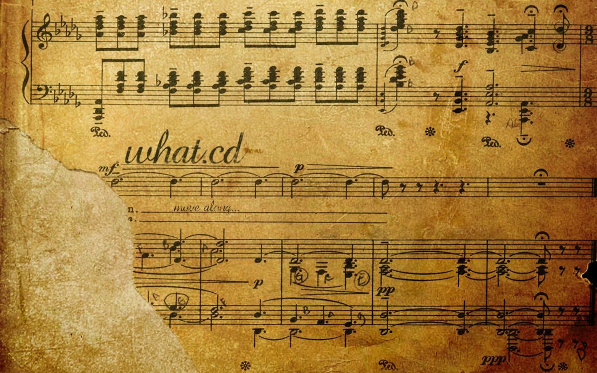 Старинные нотные листы