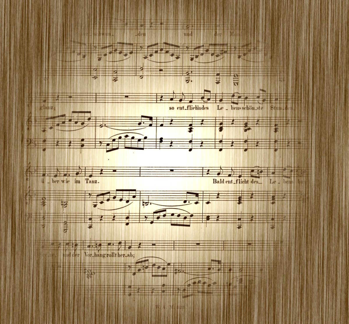 Старая Нотная бумага