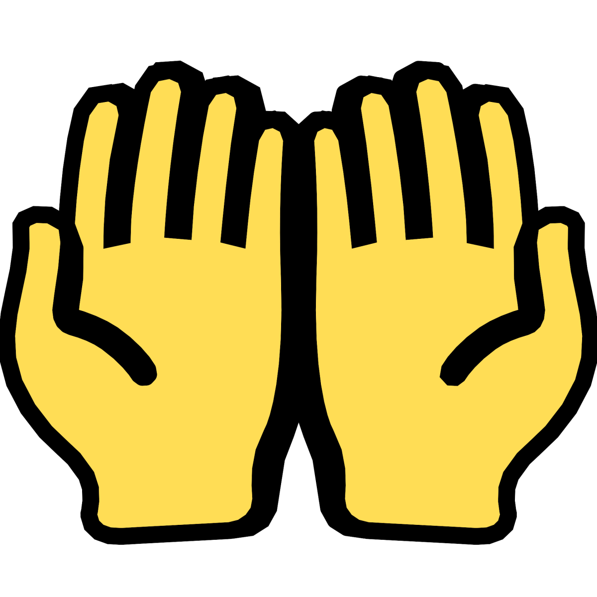 Смайл ладошки вместе