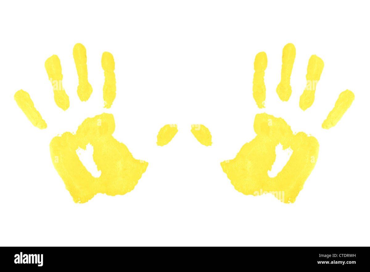 Ладошки желтые детские