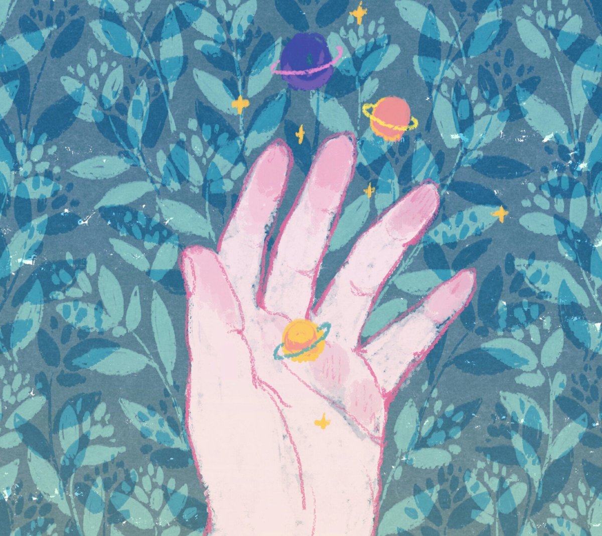 Отпечатки детских ладошек красками