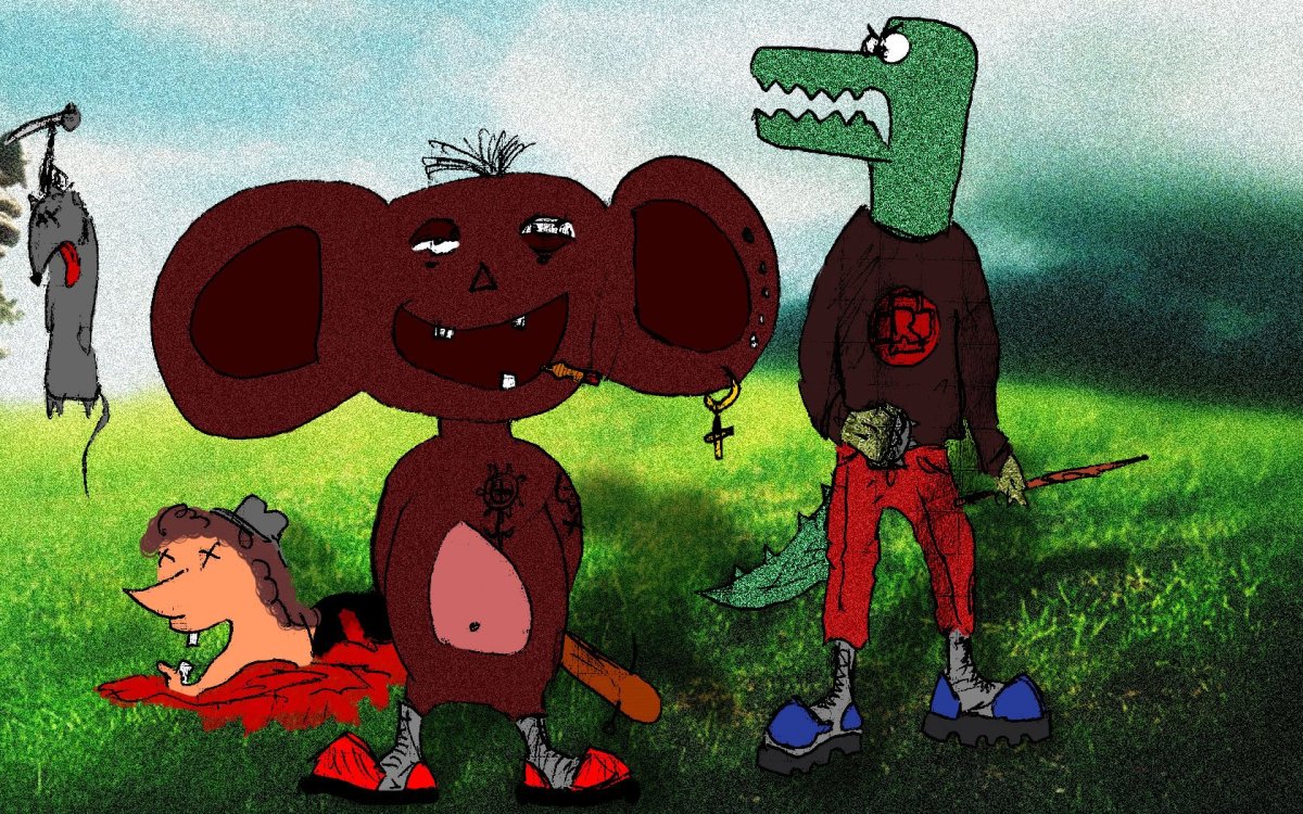 Накаченный Чебурашка