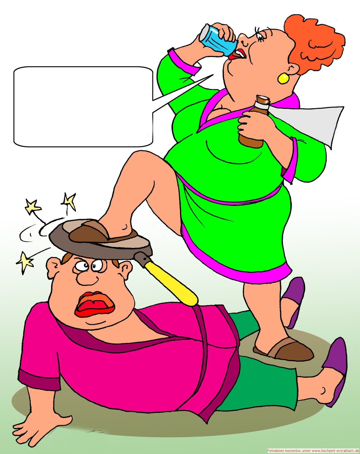 Муж и жена карикатура