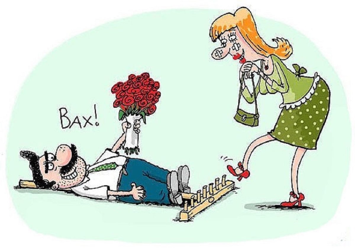 Карикатуры на женщин смешные