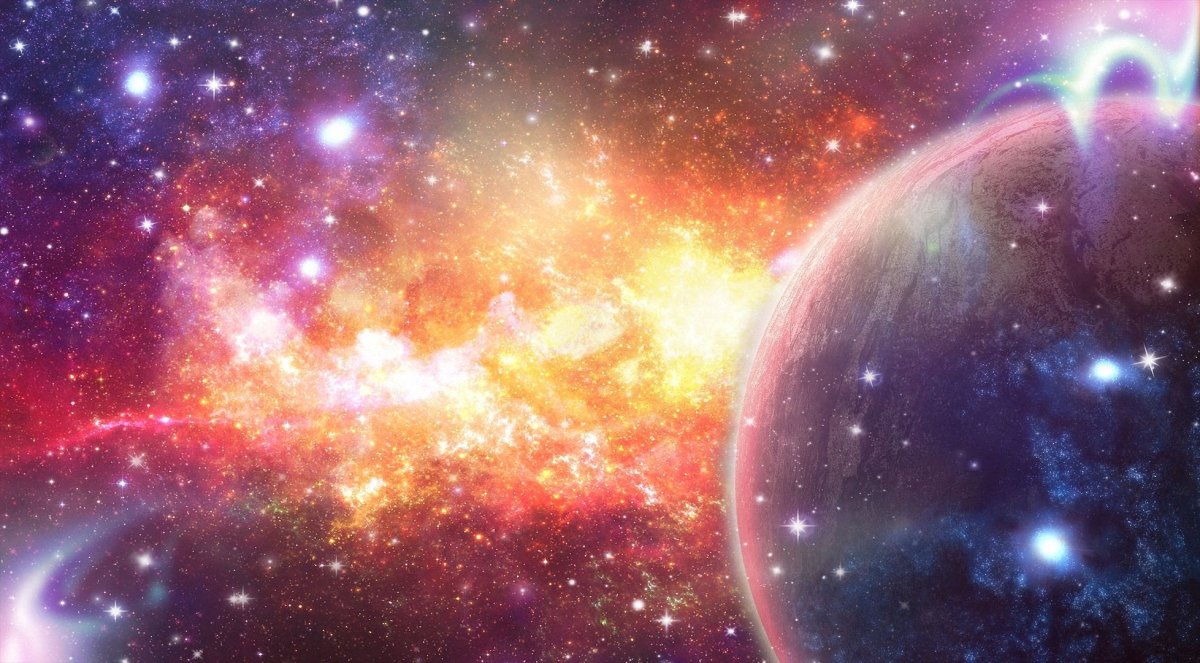 Космонавт в космосе