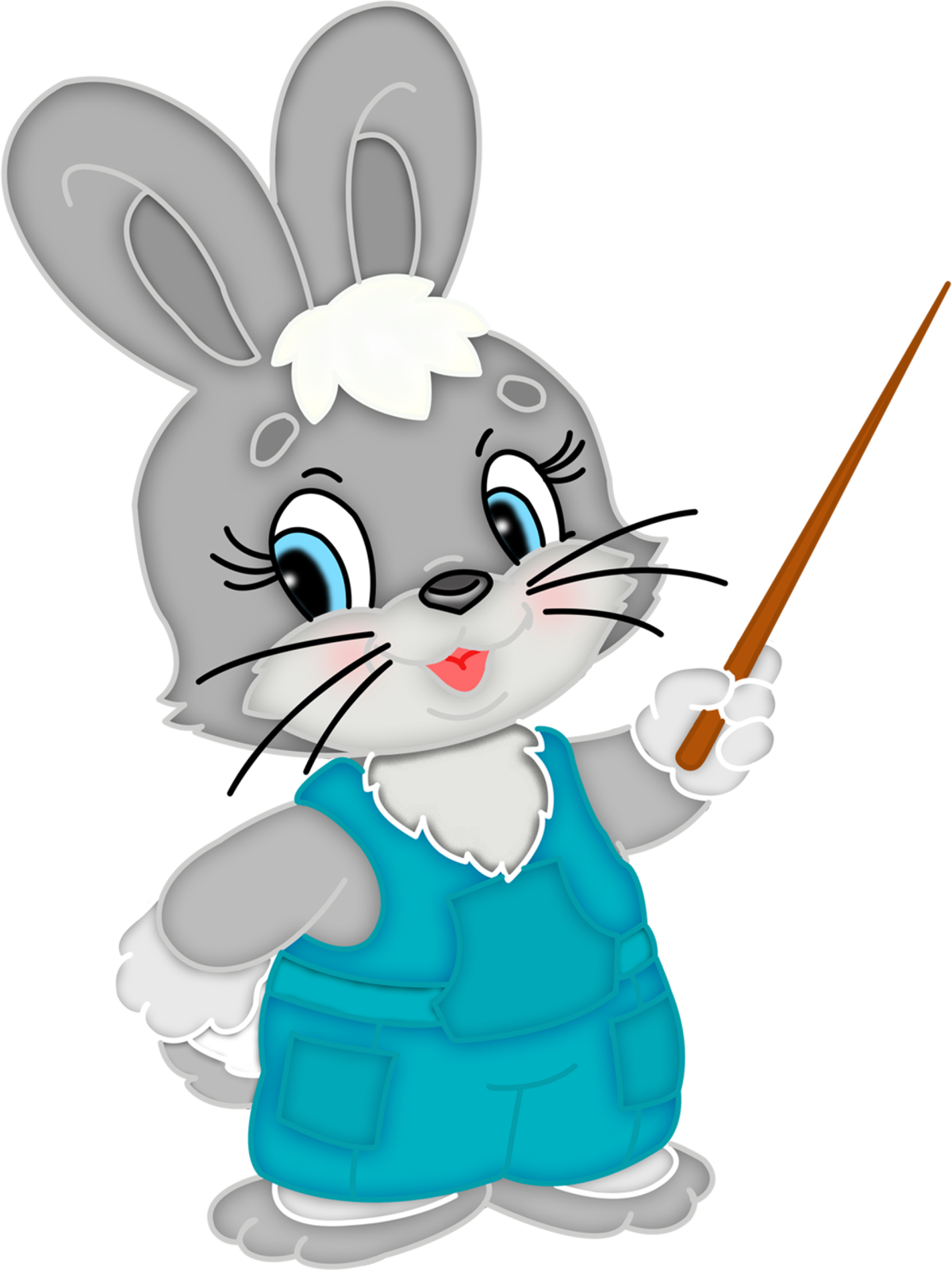 Зайчик с портфелем