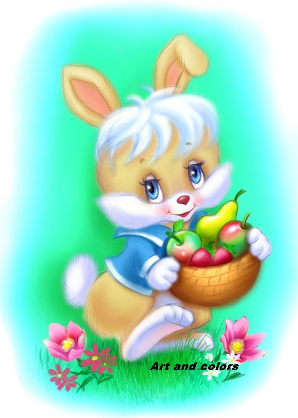 Зайчик с книжкой