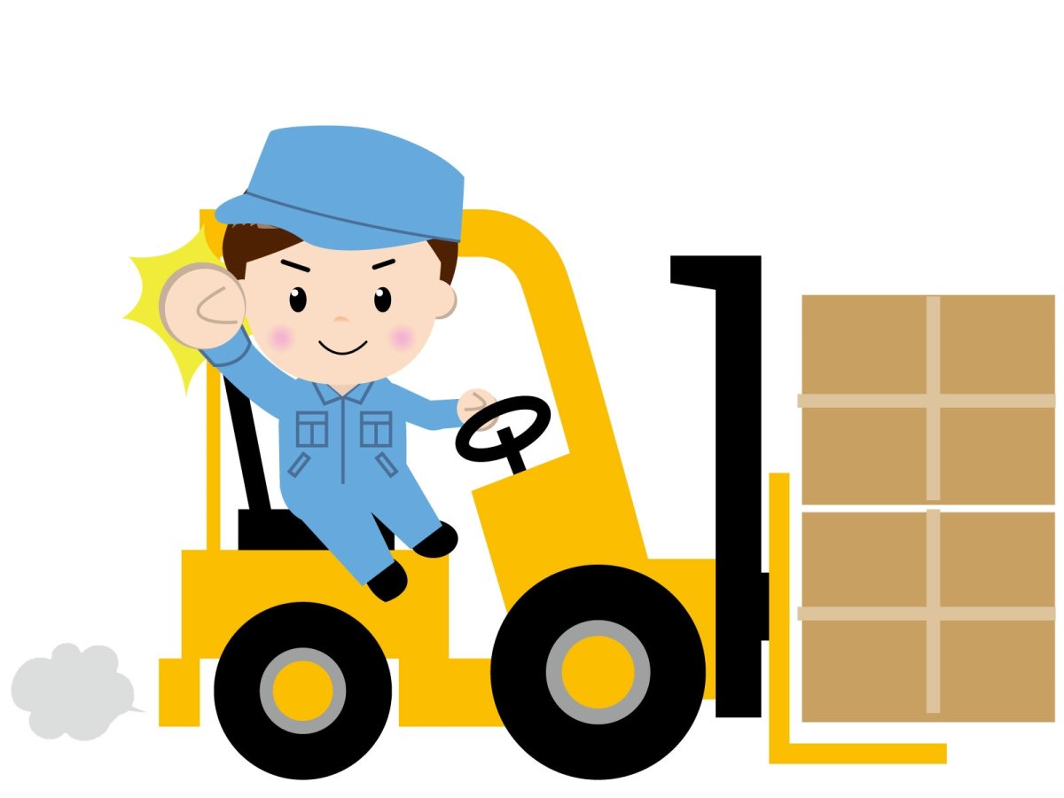 Водитель погрузчика рисунок