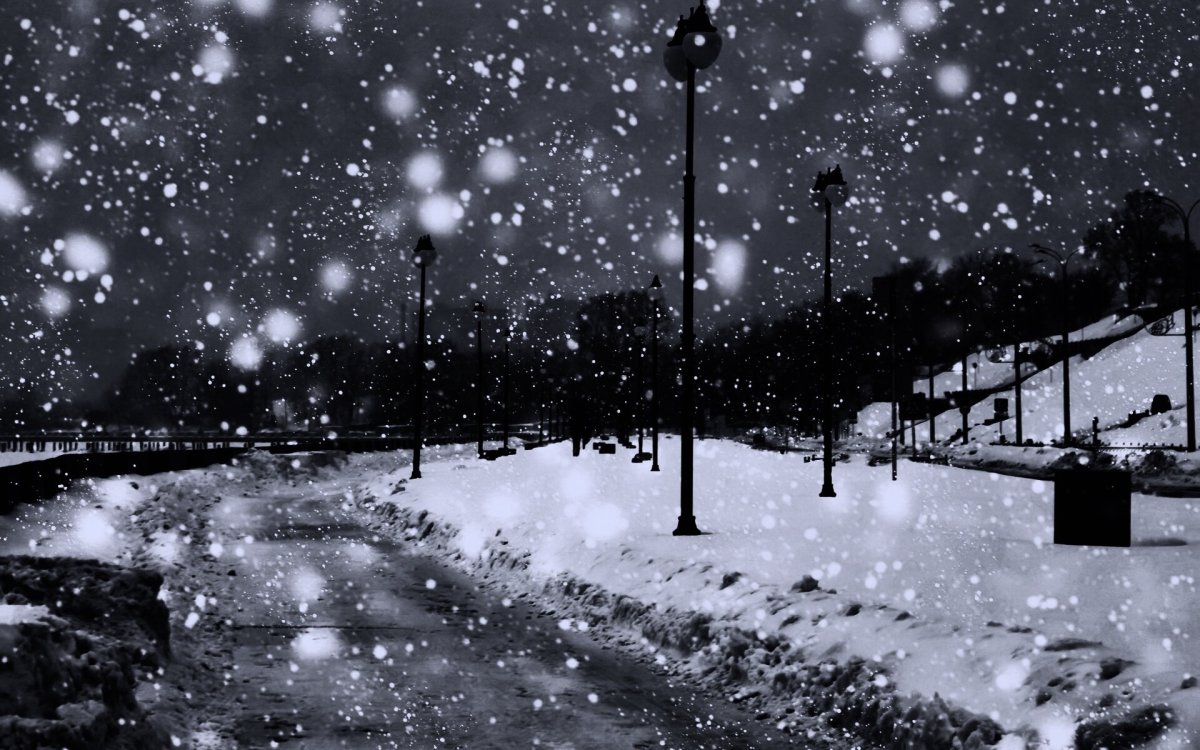 Хлопья снега