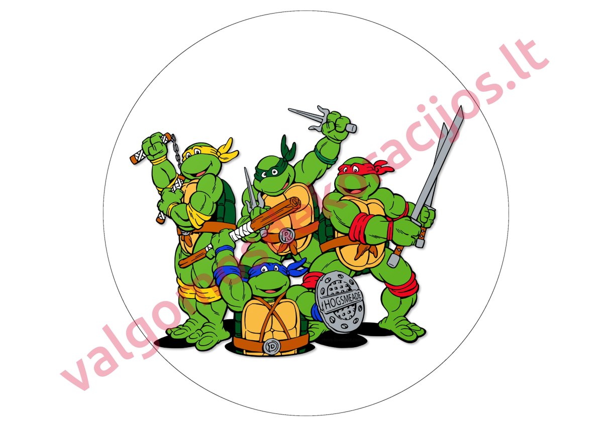 Черепашки ниндзя на прозрачном фоне