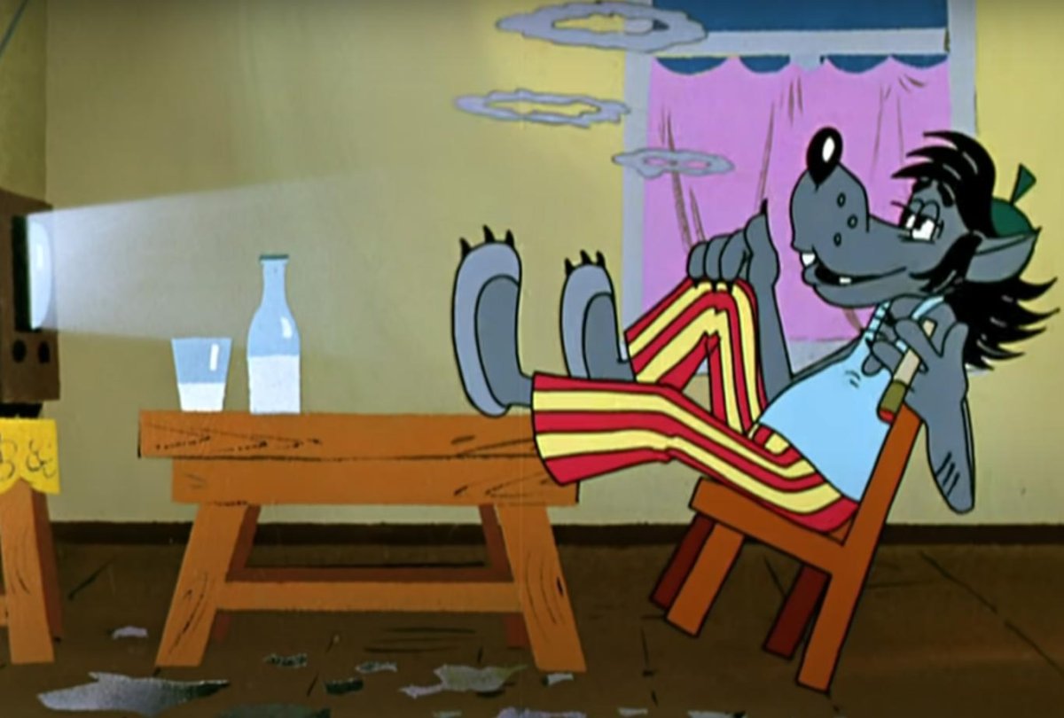 Волк из ну погоди в тельняшке