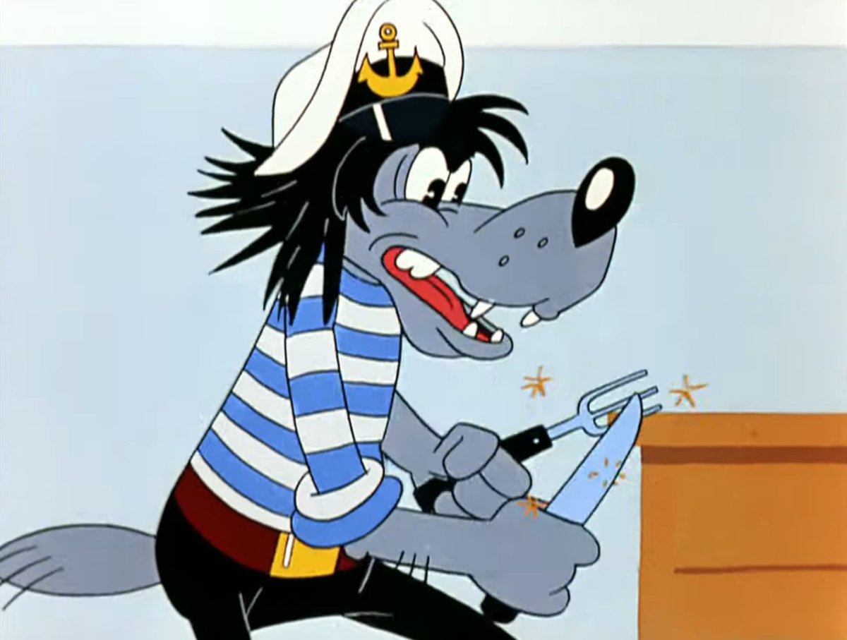 Волк из мультфильма ну погоди