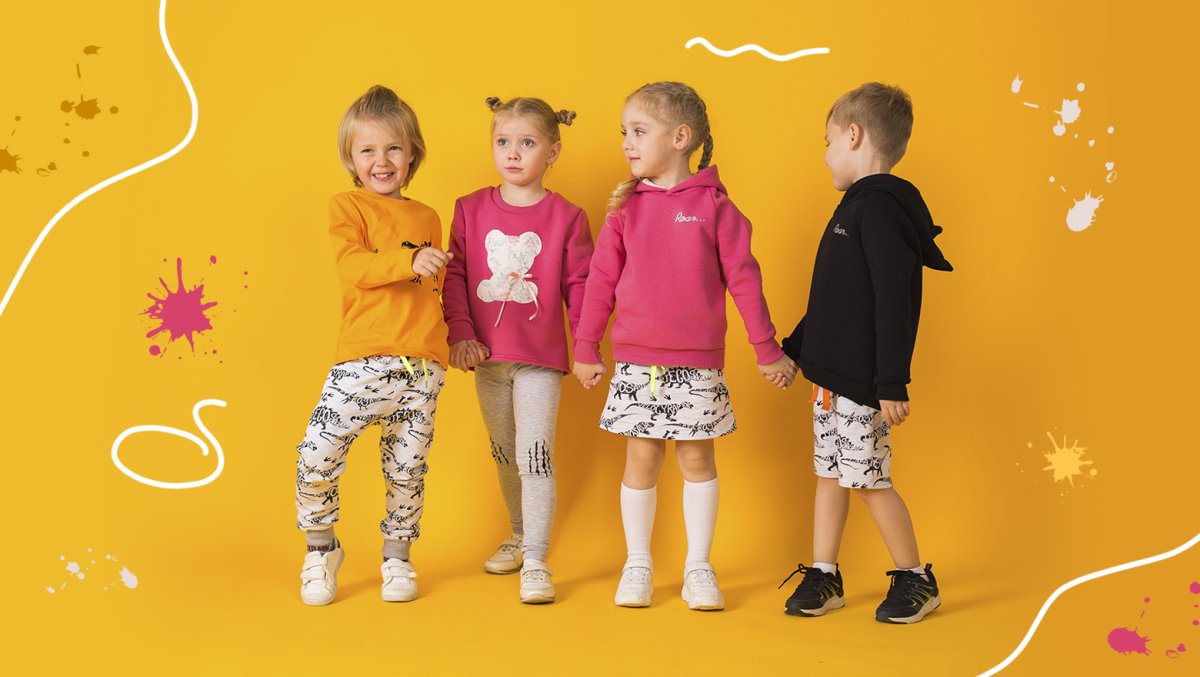 Магазин детской одежды баннер