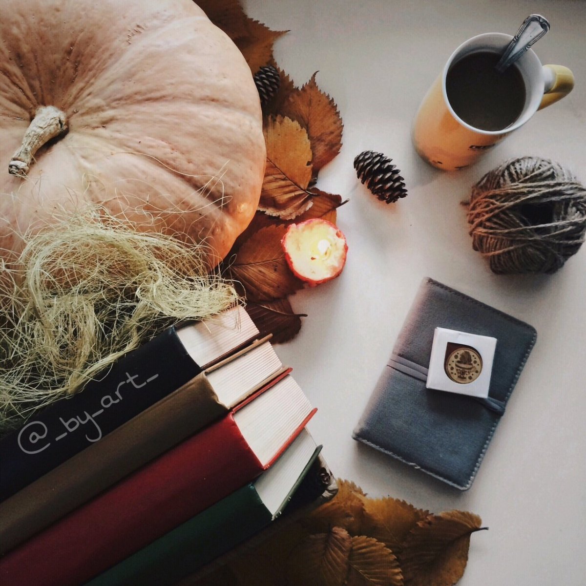 Стопка книг для инстаграма