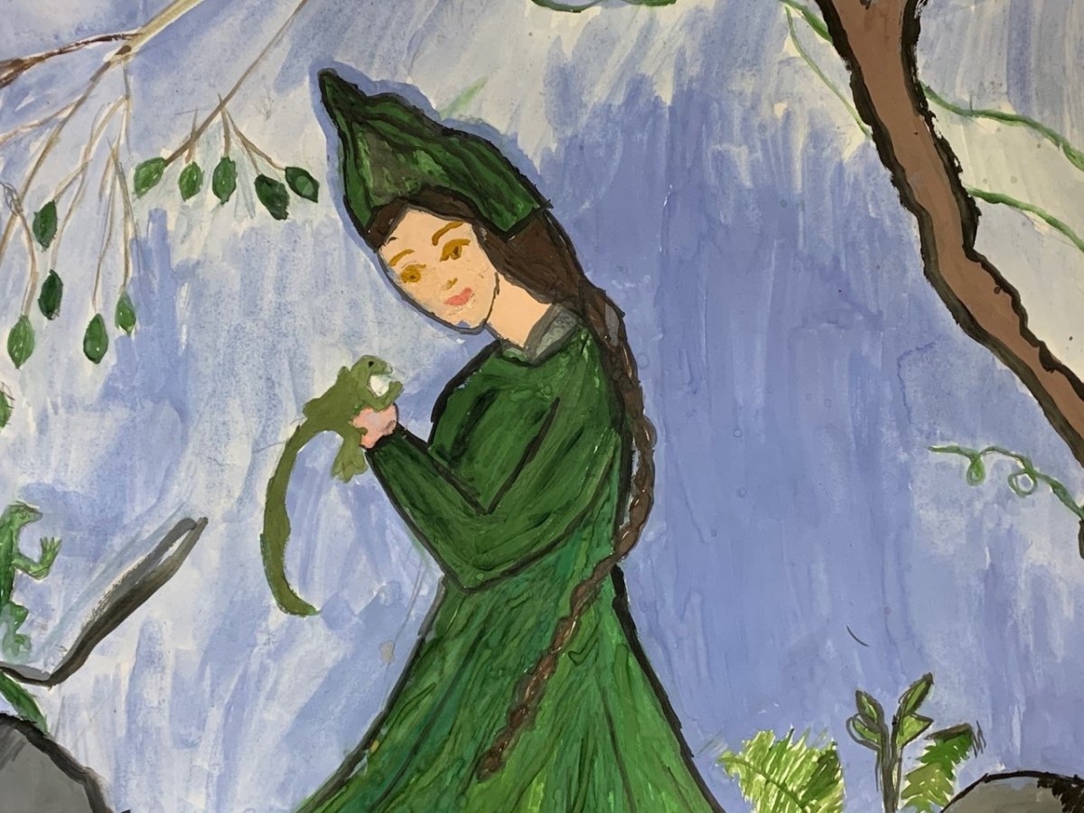 Иллюстрация к сказке медной горы хозяйка