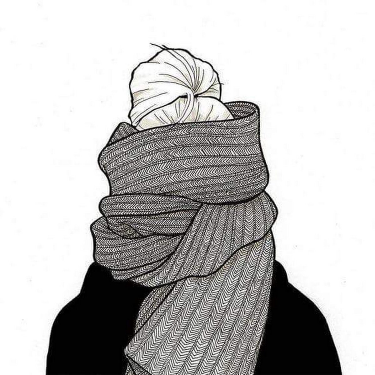 Шарф в графике