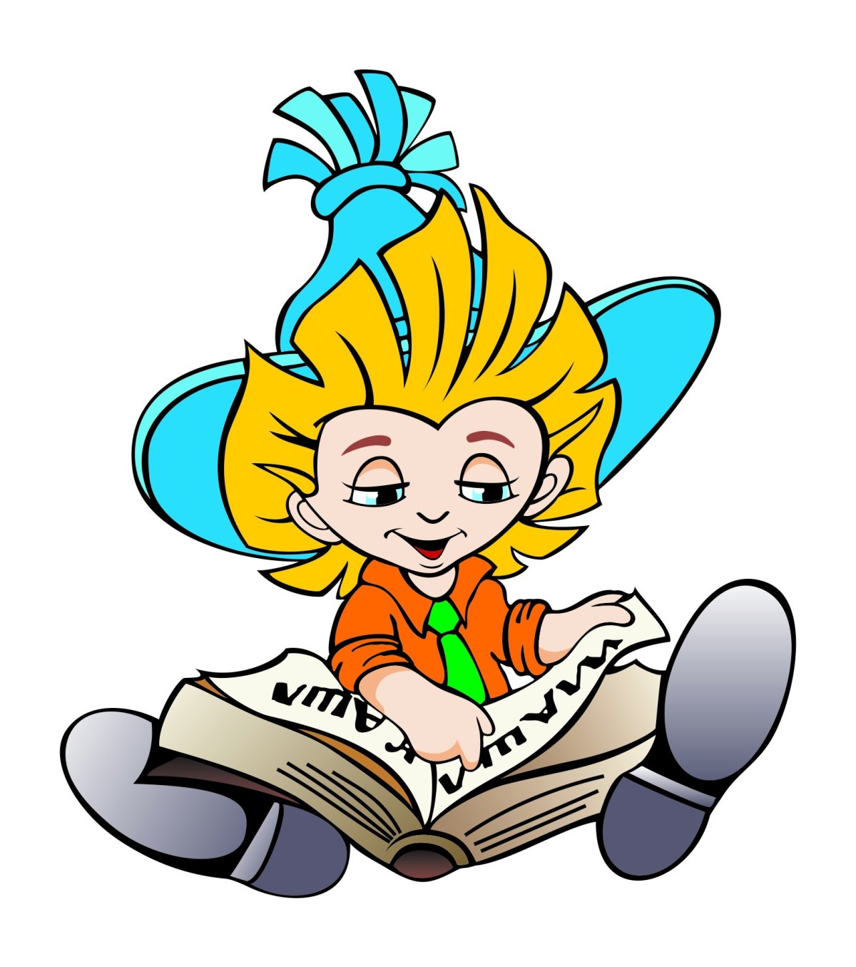 Незнайка с книгой картинки для детей