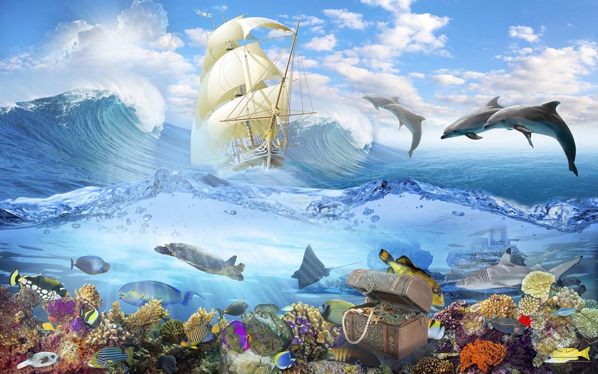 Фотообои морская тема