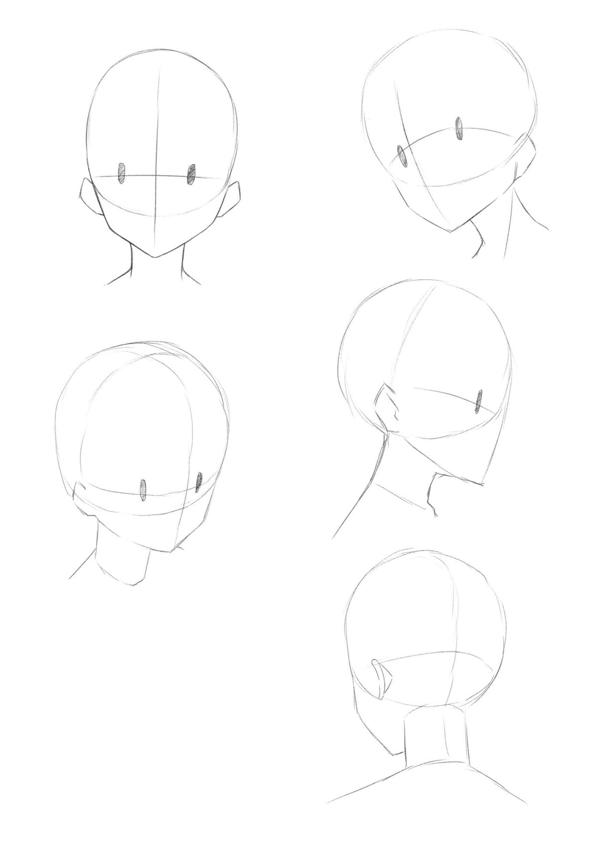 Туториал по рисванию аниме голов