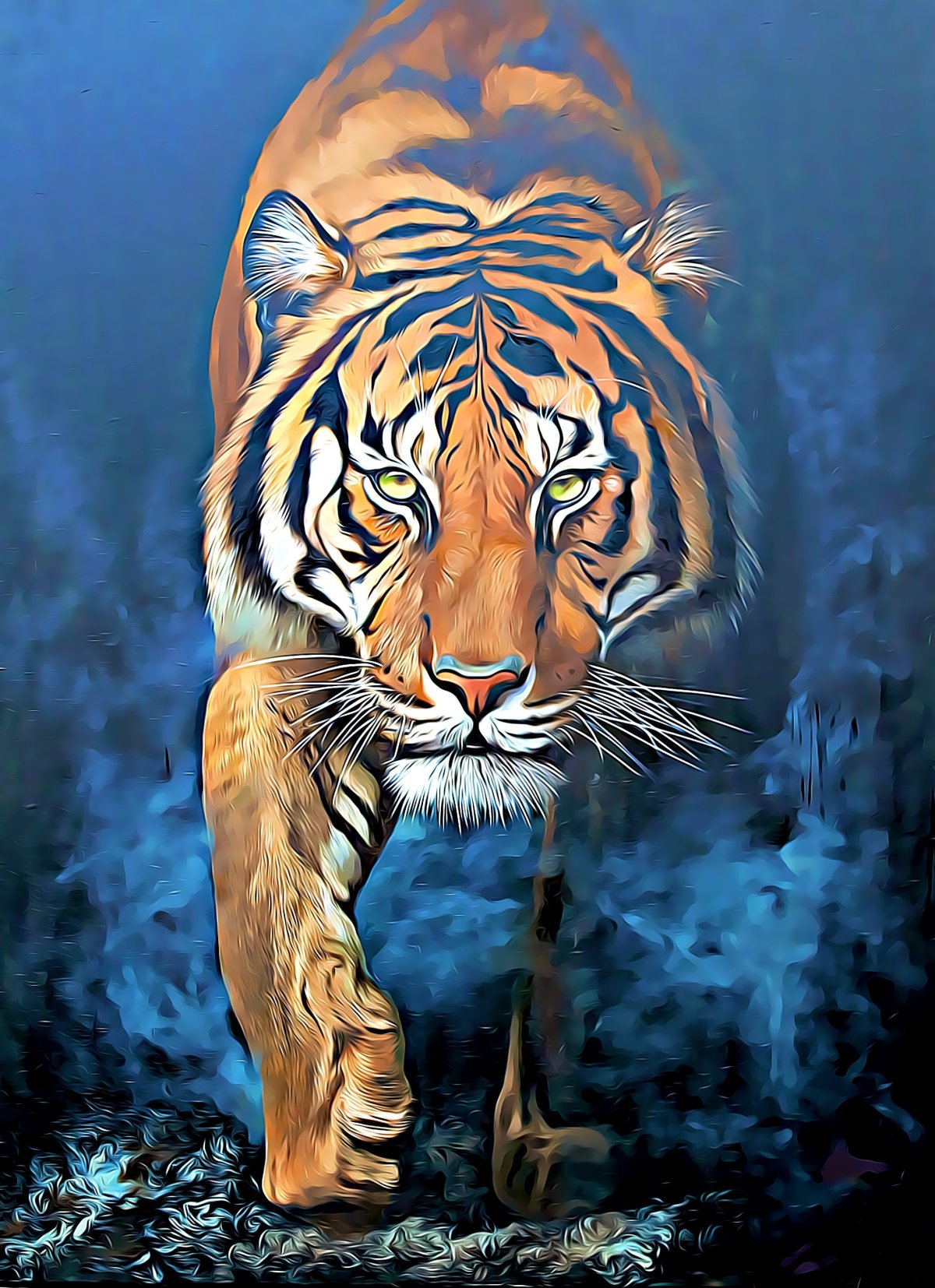 Милый толстый тигр