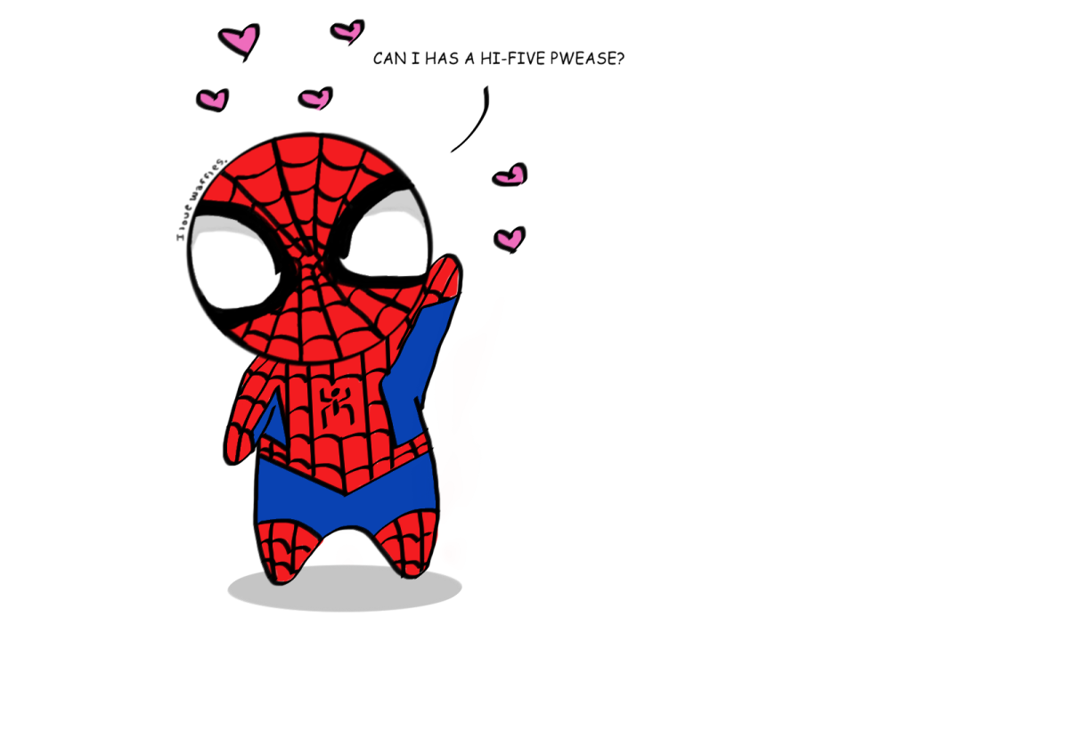 Детские рисунки человека паука