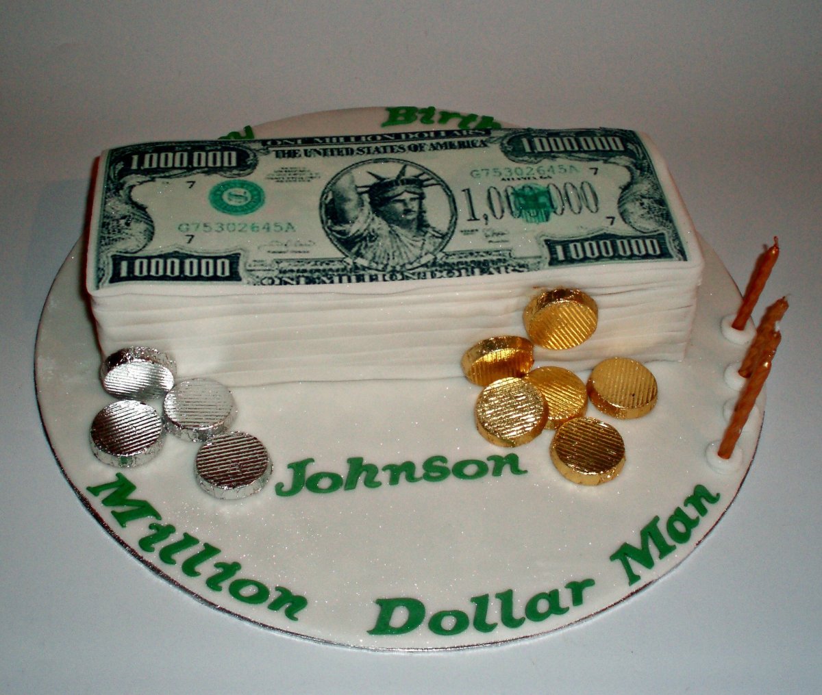Торт пачка долларов