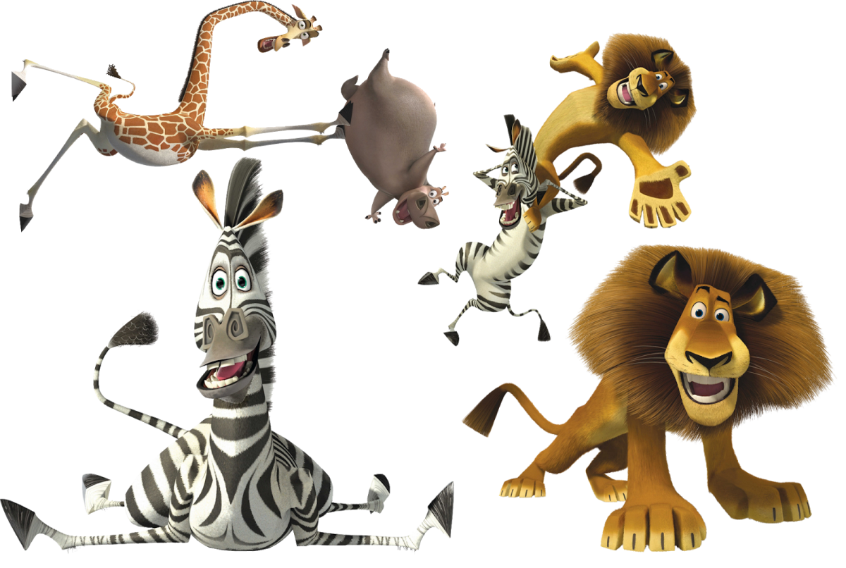 Герои мультика Мадагаскар