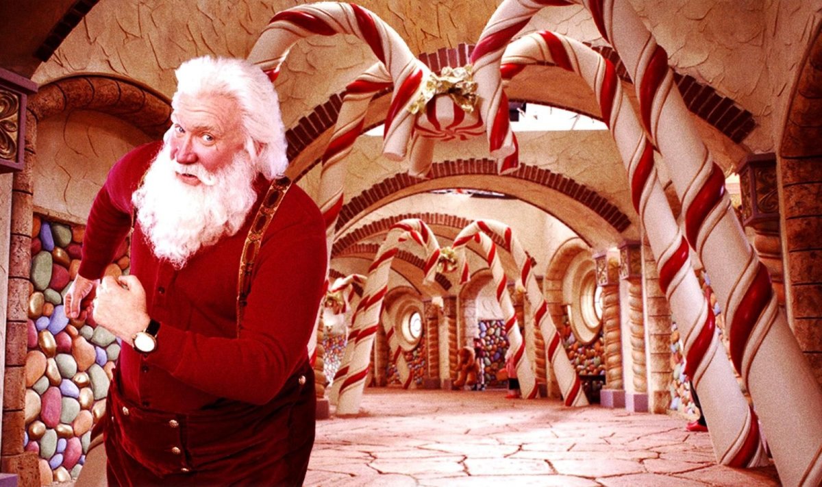 Санта Клаус эльфы и олени