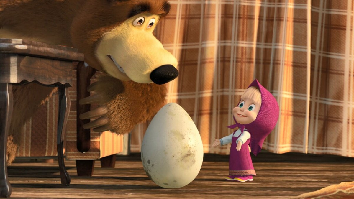 Спокойной ночи малыши Маша и медведь фокус покус