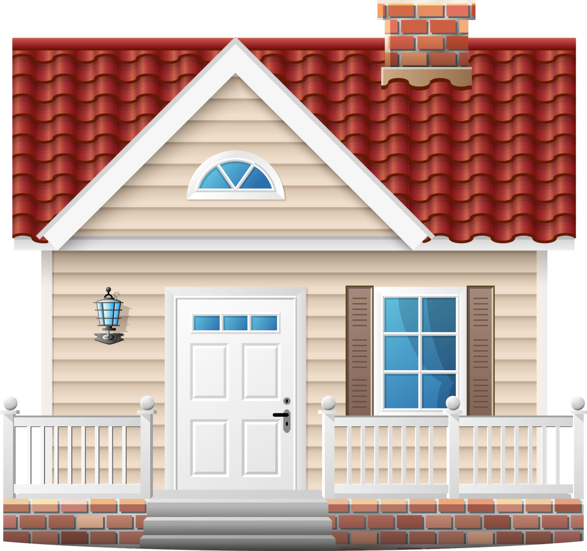 Изображение домика с крыльцом
