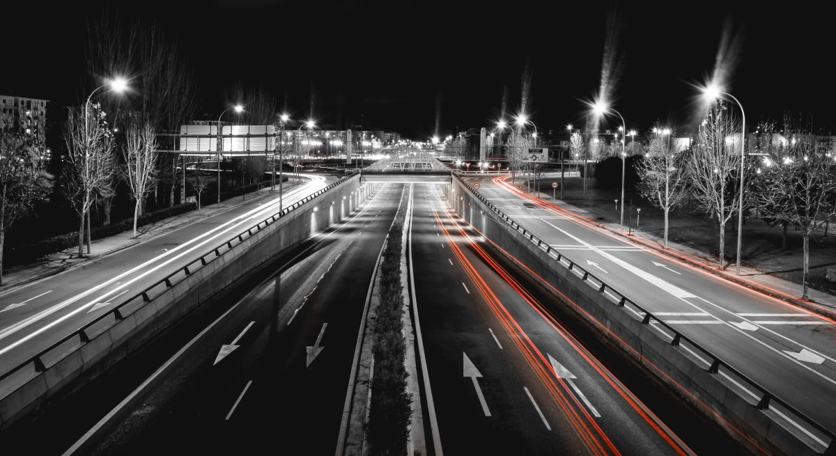 Ночная эстакада