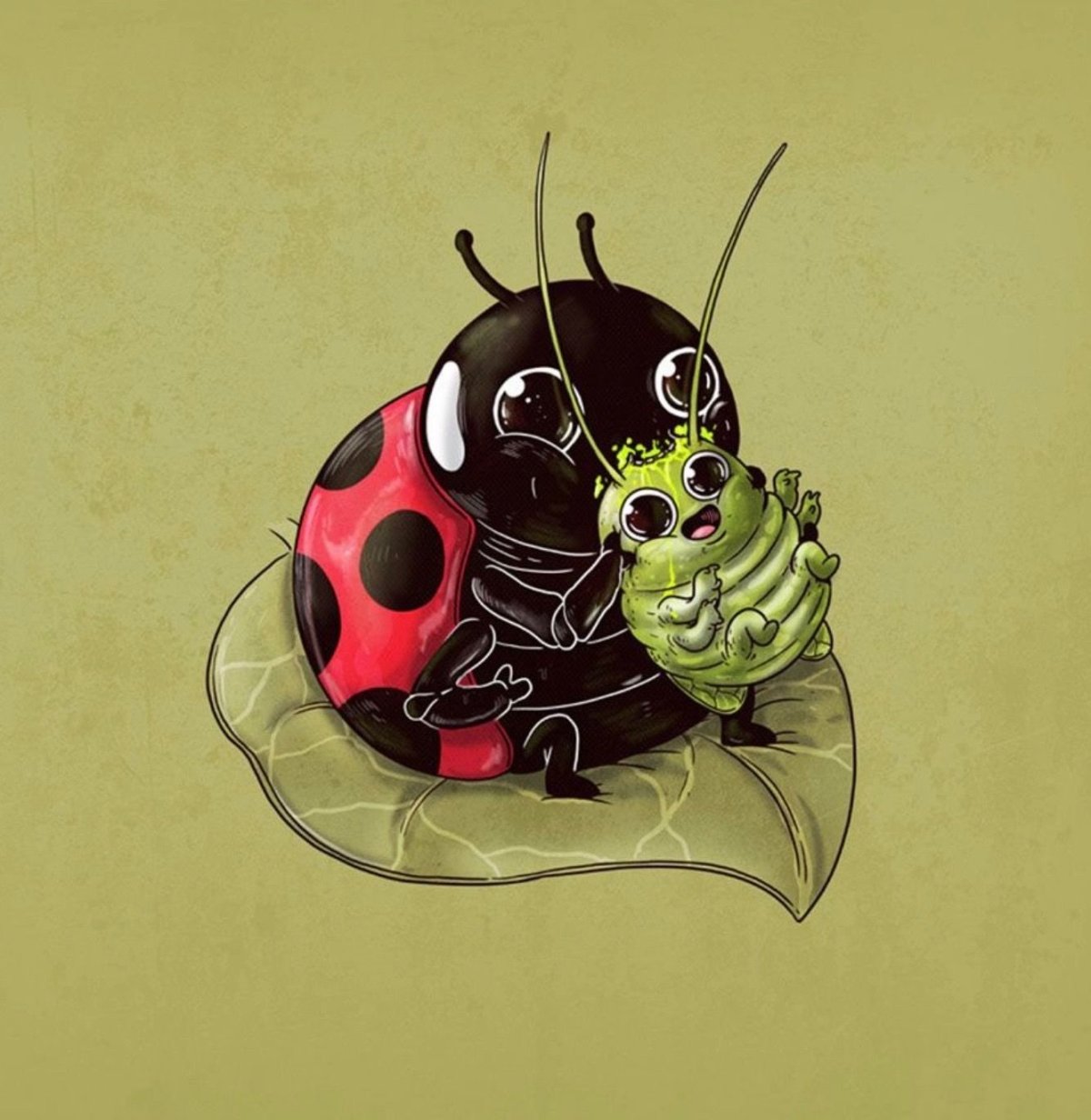 Милые насекомые арт