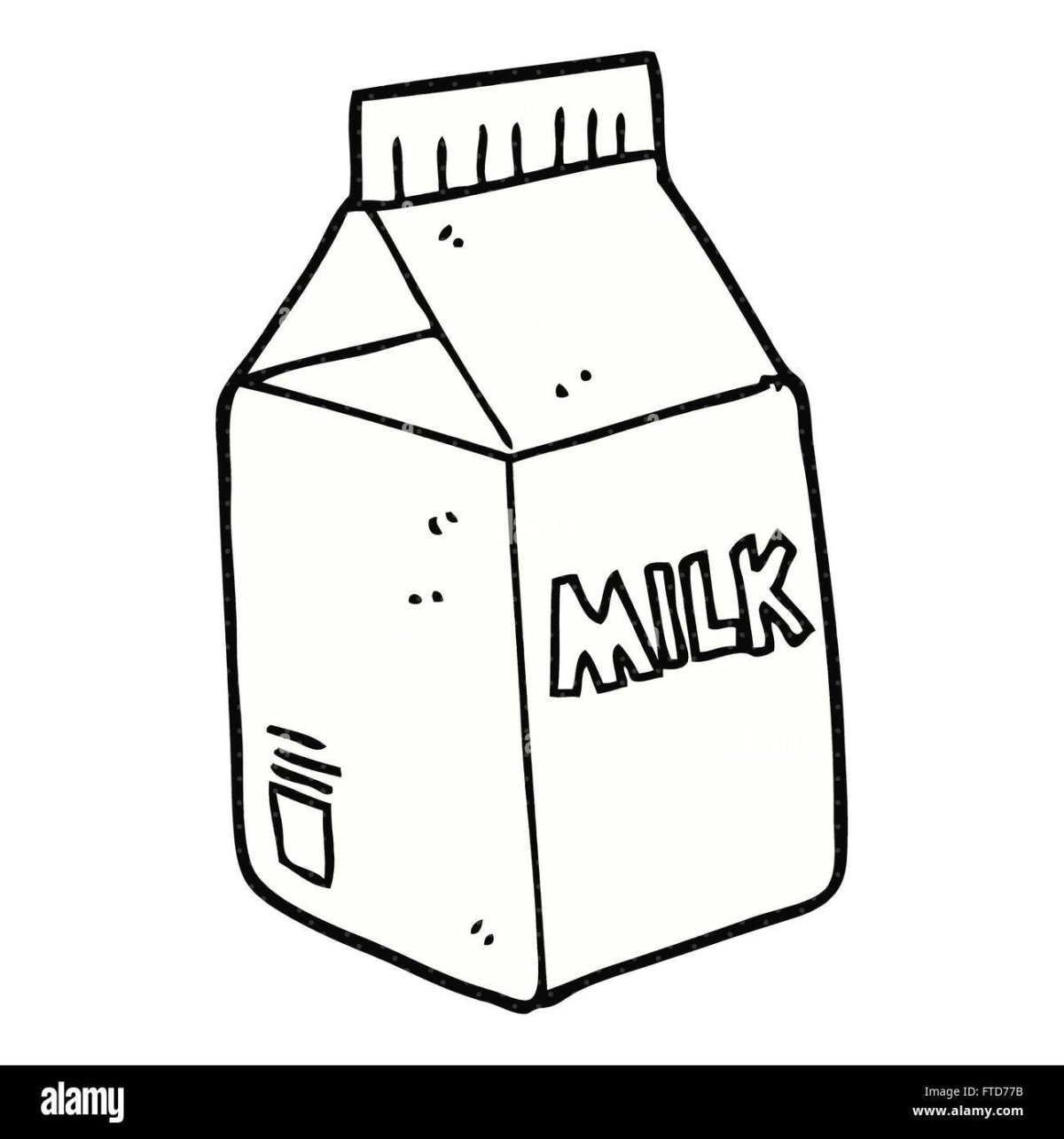 Пакет молока рисунок