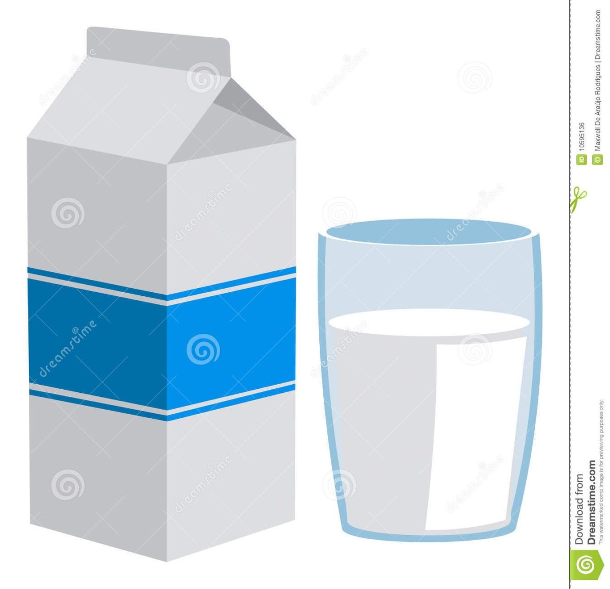 Молоко мультяшный без фона