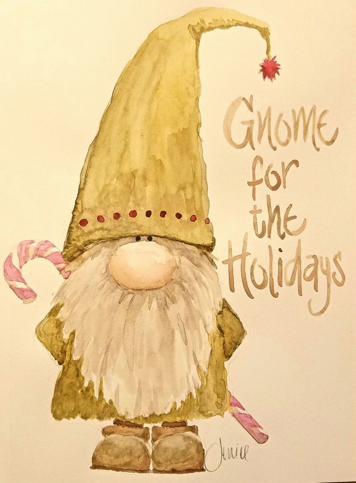 Новогодние гномики иллюстрации