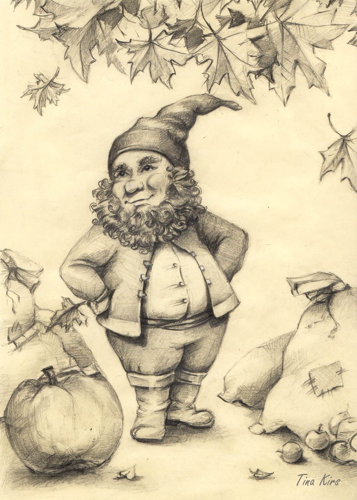 Гном рисунок