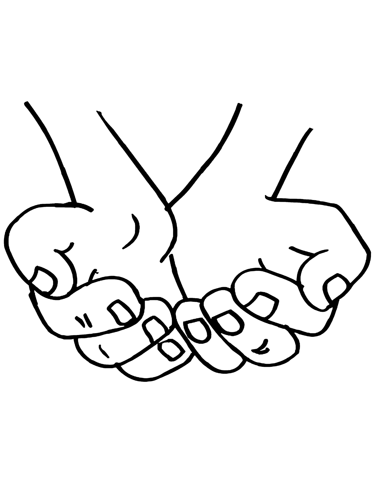 Рука раскраска