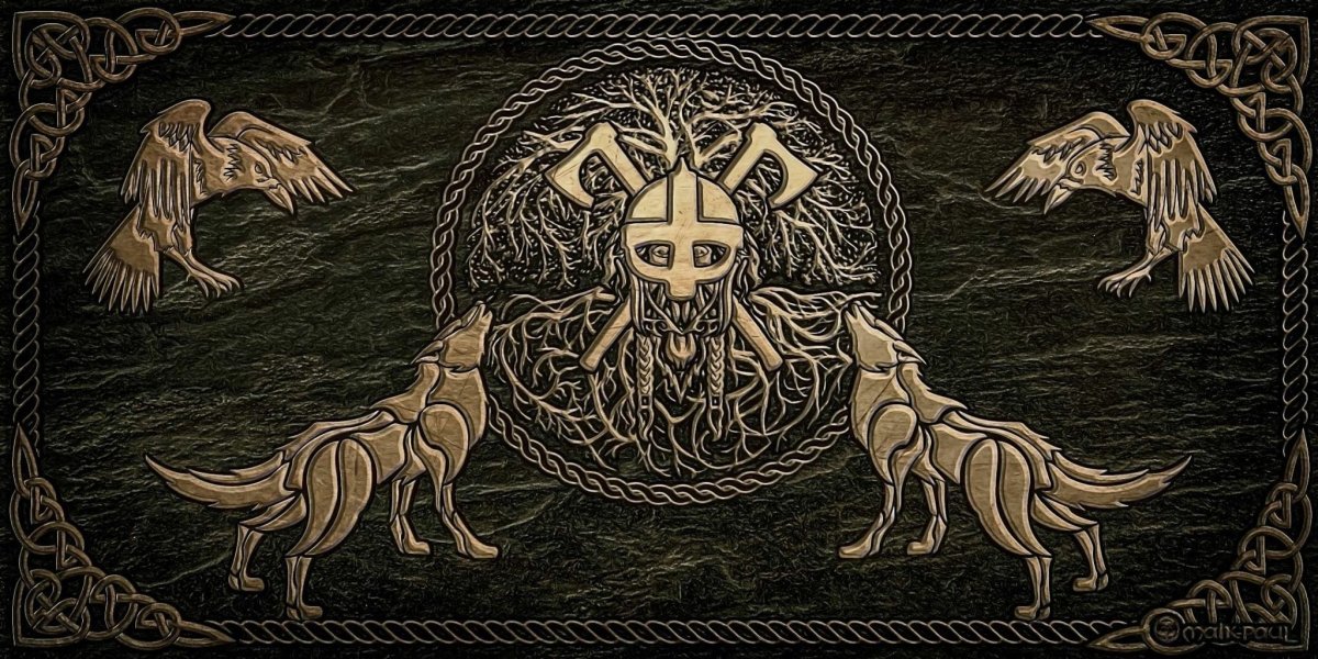 Волки Одина Гери и Фреки